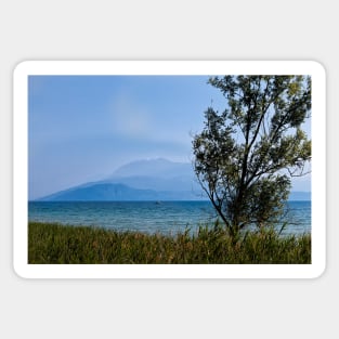 Lake Garda in blue and green Sticker